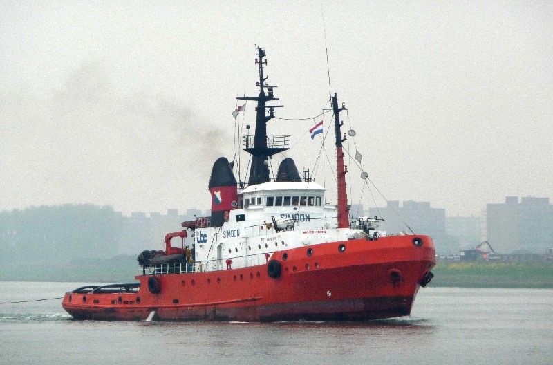 sleepboot SIMOON-ITC onderweg naar ROTTERDAM